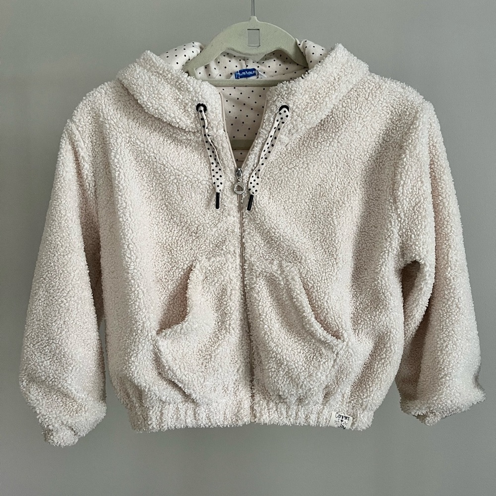 Mayoral girls full zip teddy jacket.
